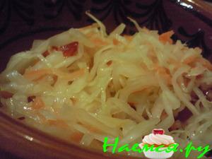 Салат с капустой и перчиком