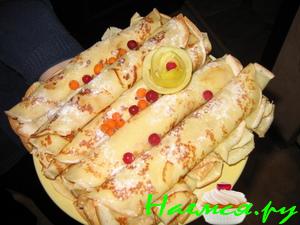 Блинчики с яблочным припеком