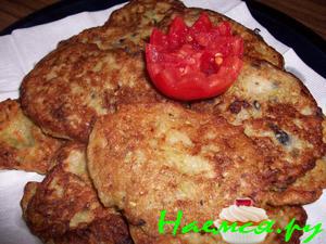 Оладушки овощные с кукурузной мукой