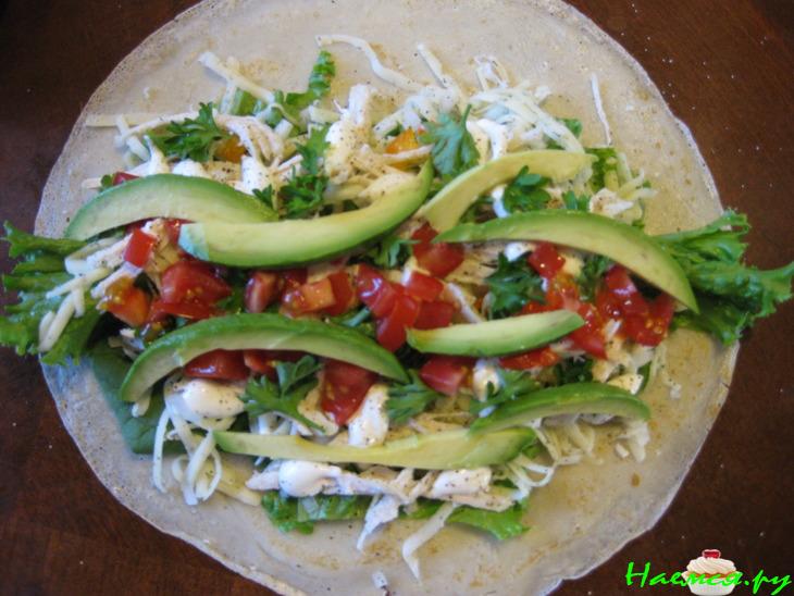 Блинчики с овощной начинкой Блинчики с овощной начинкой