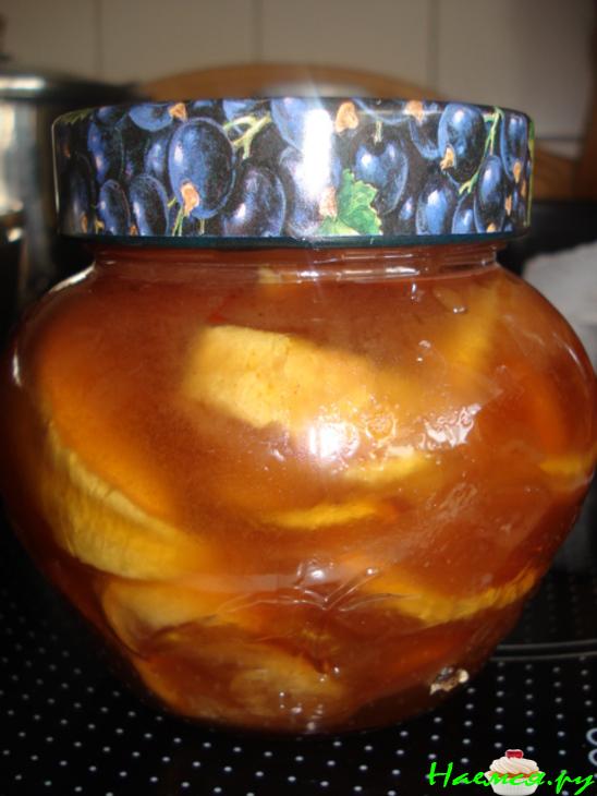 Варенье "Янтарное" - яблочное в карамели с белым шоколадом 