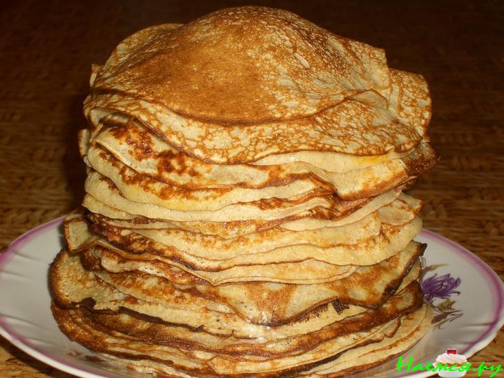 Ржано-пшеничные блинчики Ржано-пшеничные блинчики