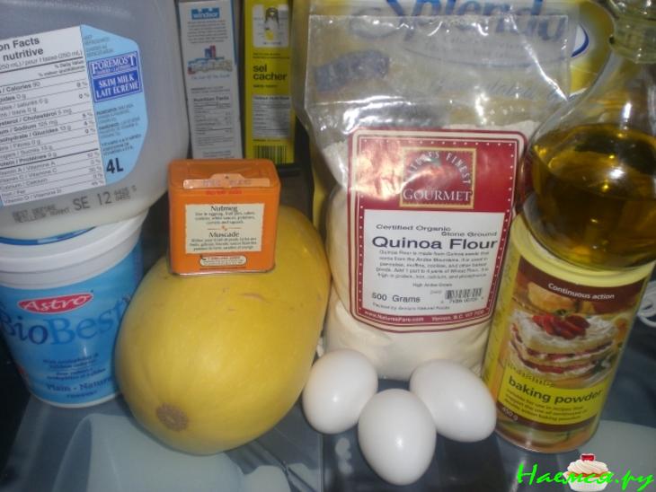 Панкейкс из тыквы Сквош и 3-х видов муки