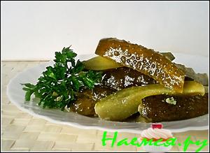 Огурцы в горчице