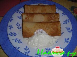 Блинчики с начинкой из капусты и яиц