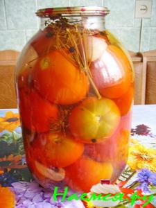 Маринованные помидоры с лимонной кислотой