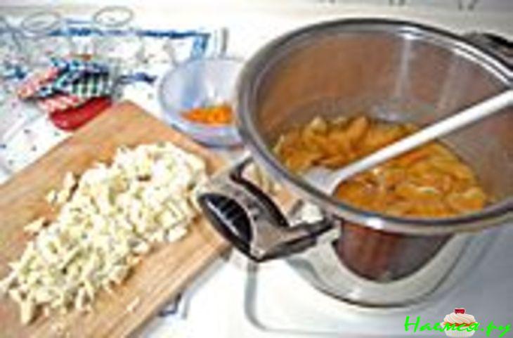 Быстрое апельсиновое варенье с белым шоколадом