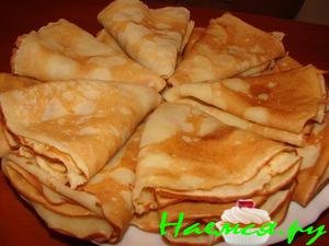 Тоненькие тыквенные блинчики