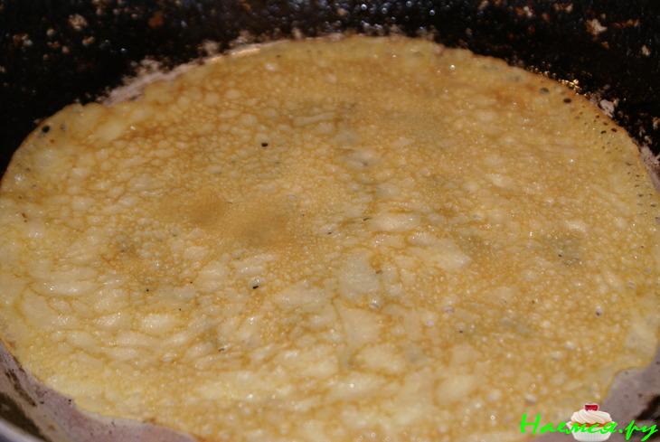 Заварные блинчики на кефире