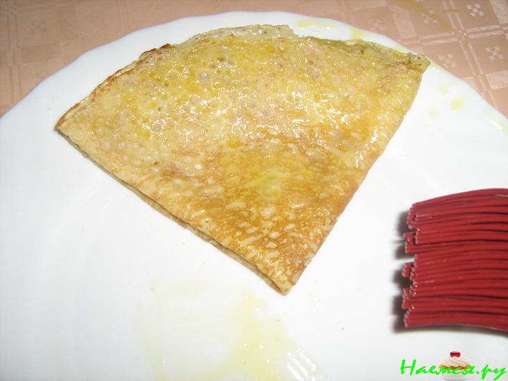 Апельсиновые блины с апельсиновым же соусом