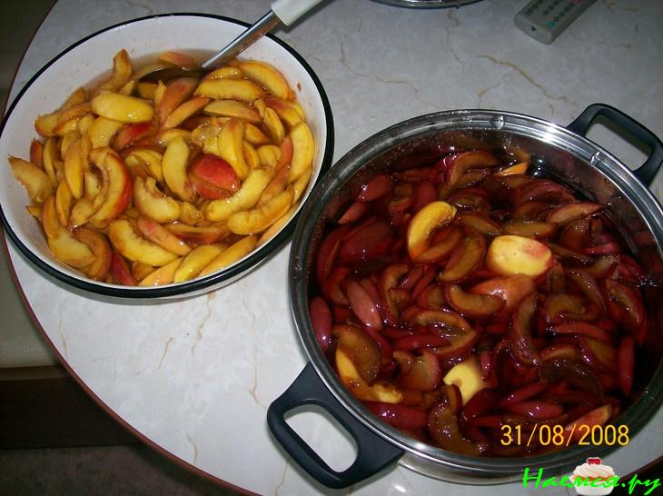 Варенье сливовое, варенье нектариновое (персиковое) для ленивых