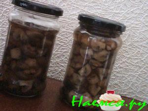 Отварные шампиньоны маринованные