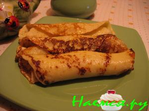 Блинчики лимонные с финиками