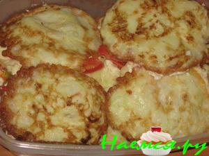 Кабачковые оладьи с начинкой