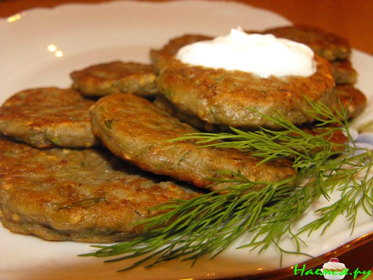 Баклажанные оладьи