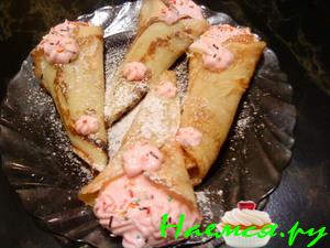 Трубочки со сливками