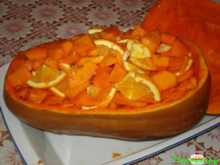Консервированная тыква с апельсином