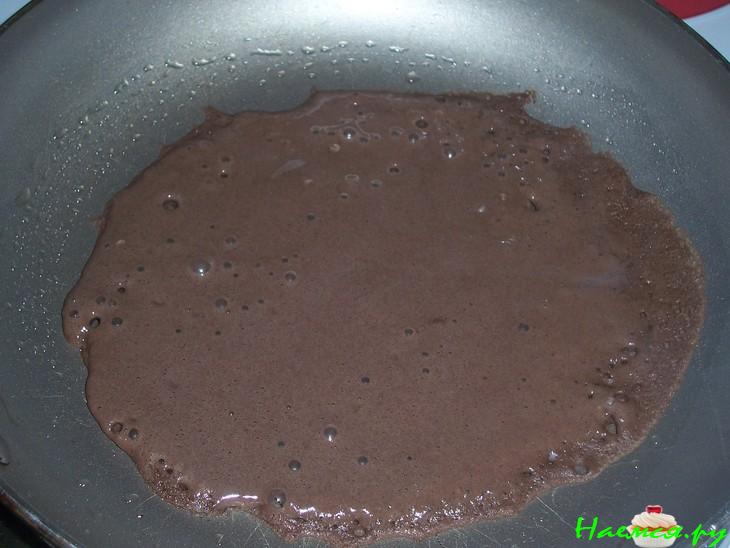 Шоколадно-бисквитные оладьи