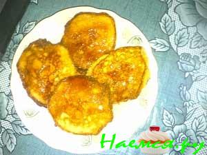 Оладушки кукурузные с яблоком