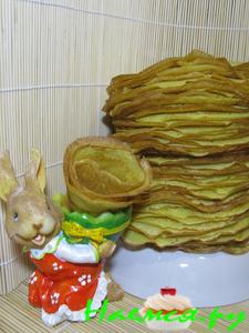 Заварные блины на сыворотке (начинка любая)