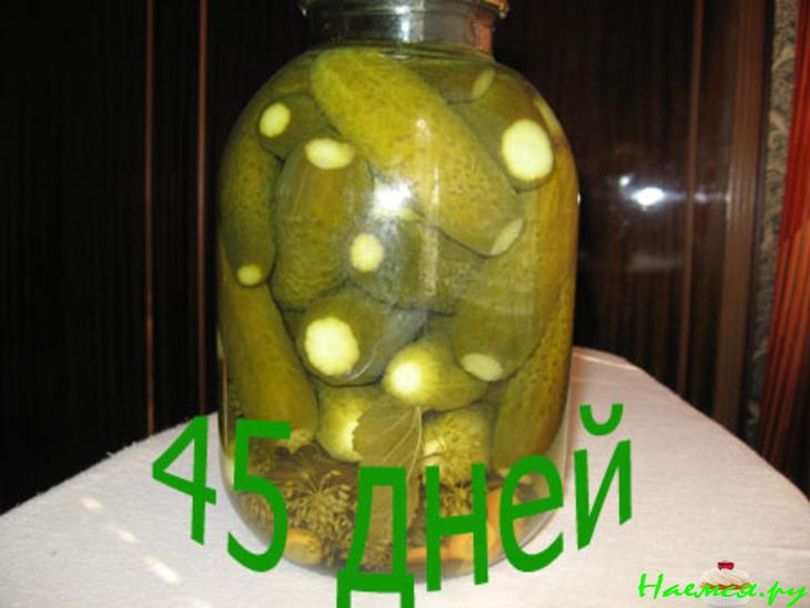 Огурцы консервированные (3 литра)