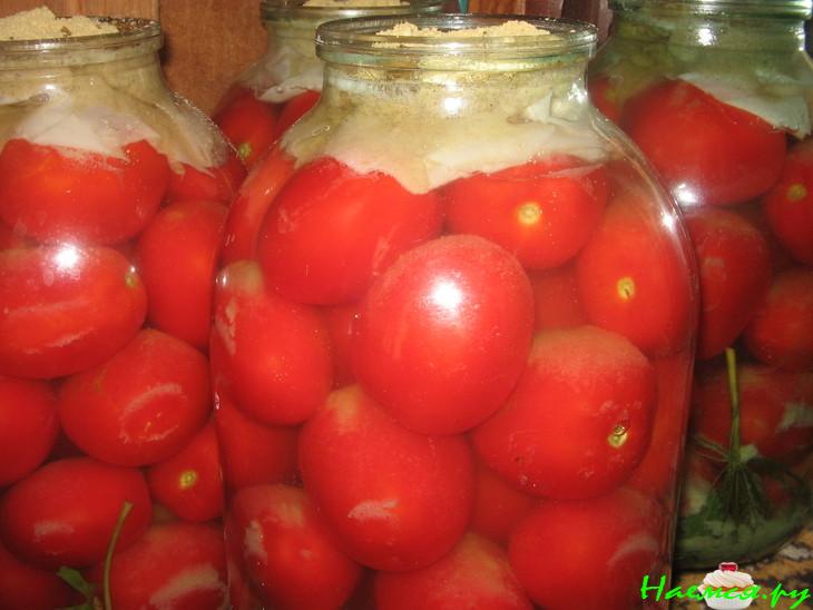 Соленные, ядреные, бочковые помидоры из банки