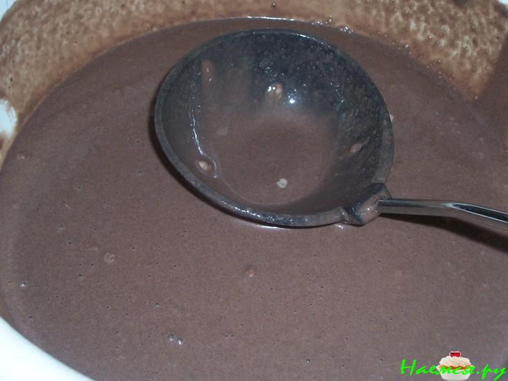 Шоколадно-бисквитные оладьи