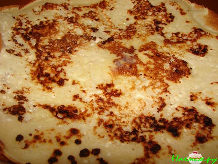 Блины с творожным припёком