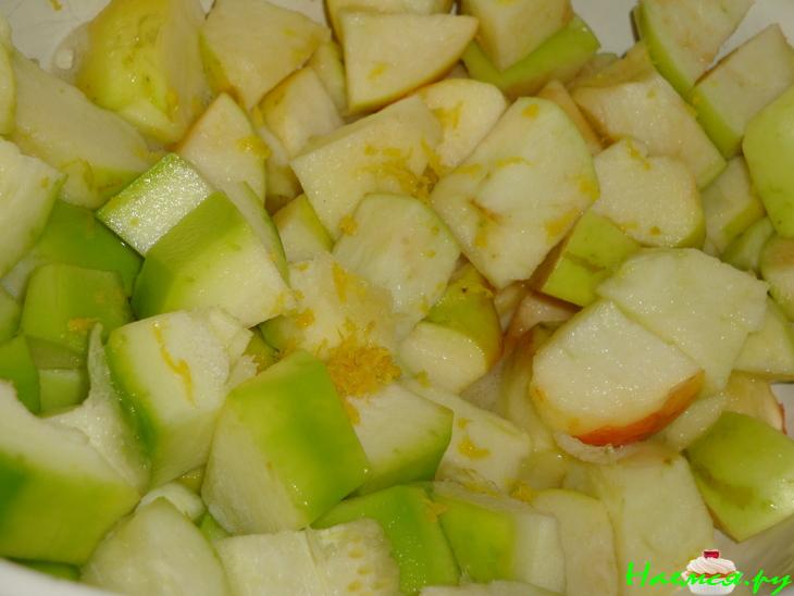 Варенье из цуккини и яблок