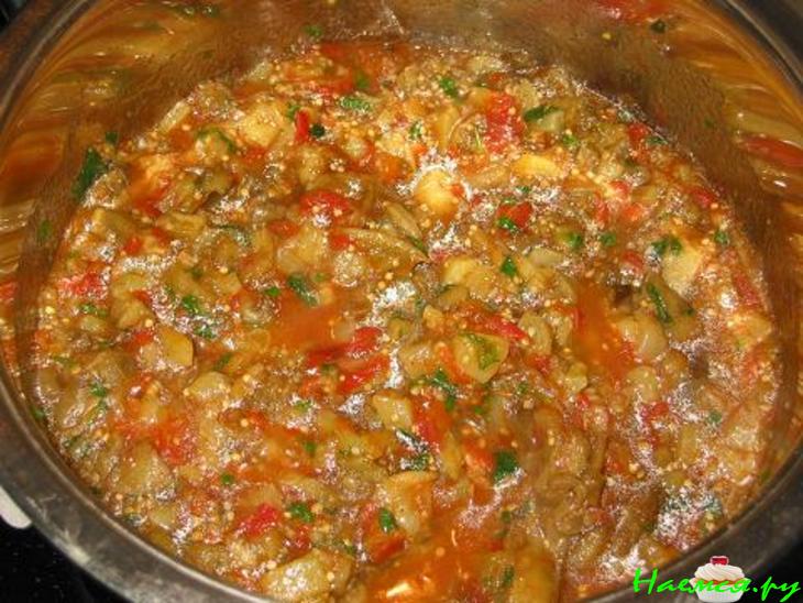 Икра на зиму из запеченных овощей