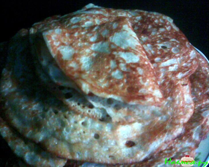 Постные дрожжевые блины Постные дрожжевые блины