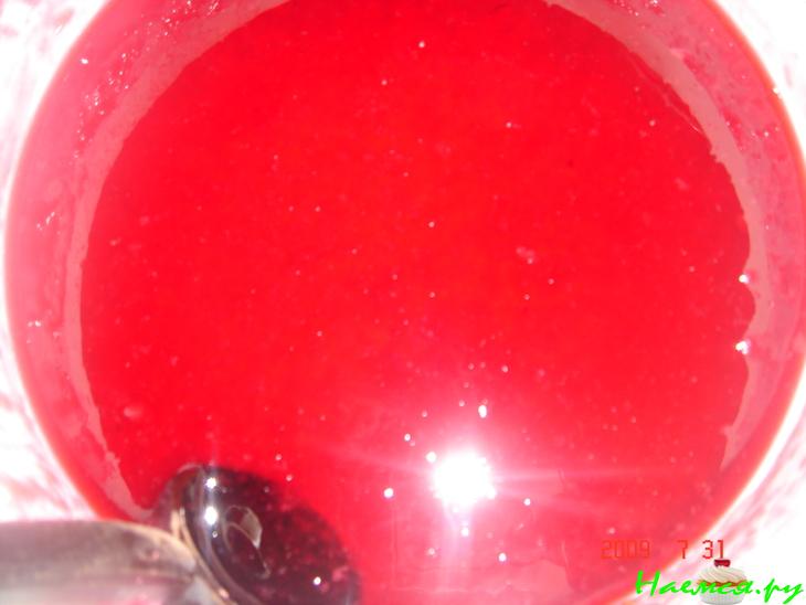 Желе из красной смородины