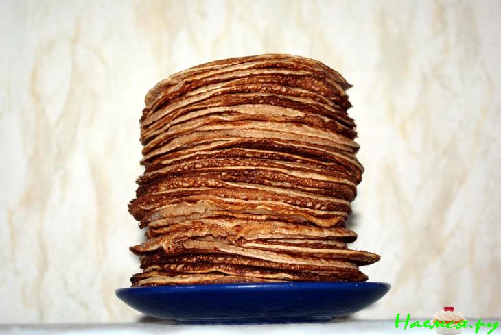 Гречневые блинчики с куриной печенью