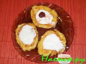 Овсяные оладьи с морковью