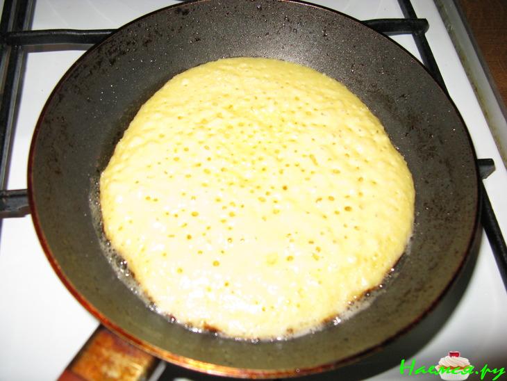 Пухкенькие творожно-кокосовые блины