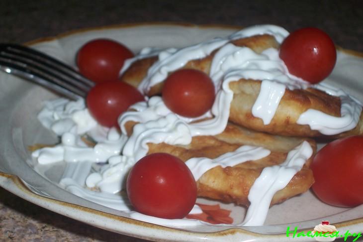 Пикантные оладьи с сыром и зеленью