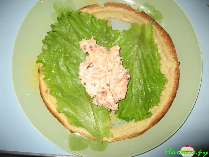 Блинная закуска "Клетка"