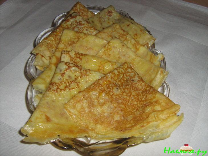 Апельсиновые блины с апельсиновым же соусом