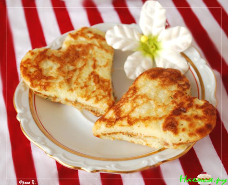 Оладьи с сыром для любимых