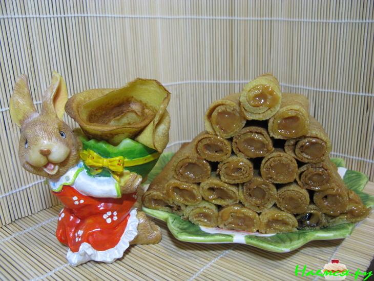 Заварные блины на сыворотке (начинка любая)