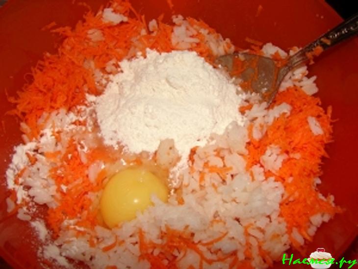 Рисовые оладьи