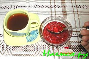 Малина, перетертая с сахаром