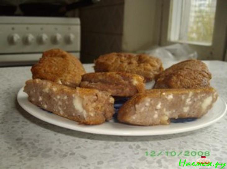 Сырники ржаные с малиной