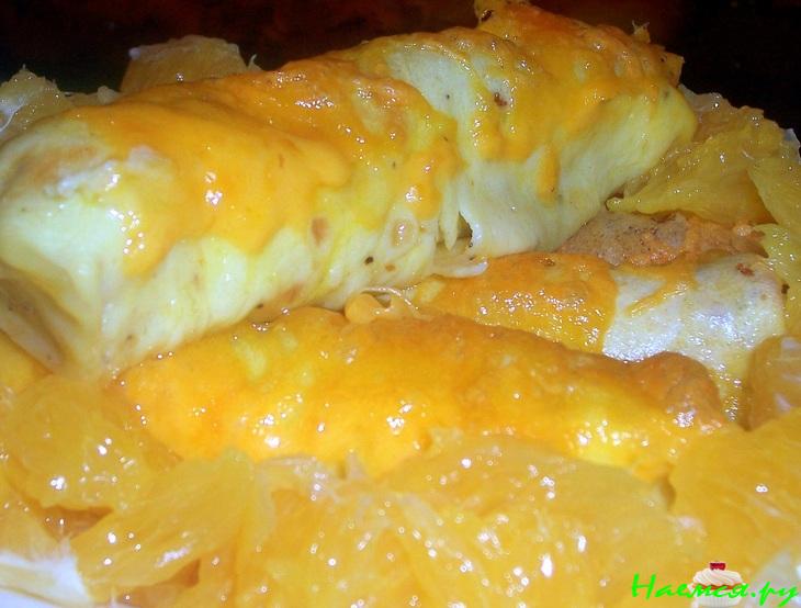 Бризоль с апельсиновым соусом