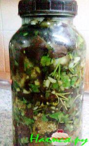 Маринованные пряные баклажаны