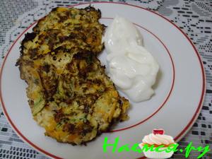 Оладьи с морковью и кабачками без муки Оладьи с морковью и кабачками без муки