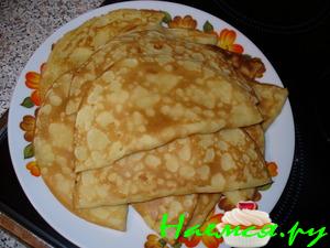 Блинчики с яблочной начинкой и апельсиновым ароматом