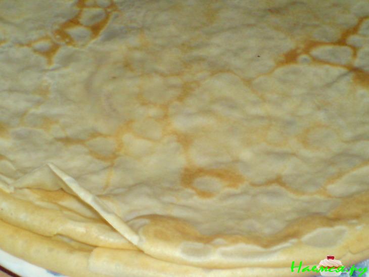 Блинные кулёчки с творогом, мёдом и карамелизированными яблоками (День первый....)