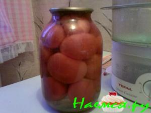 Помидоры с чесноком (без уксуса)