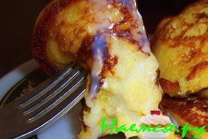 Тыквенные оладьи с творогом